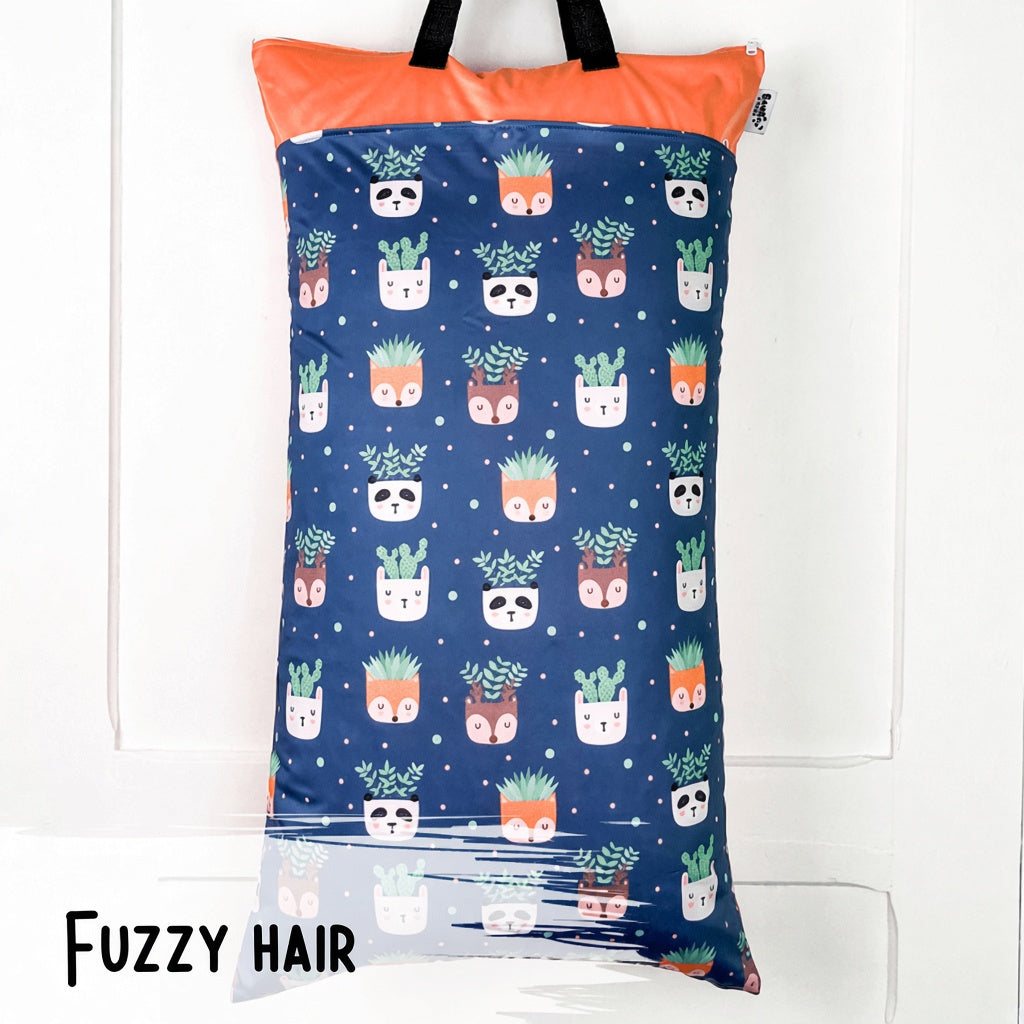 Fuzzy Hair laundry bag